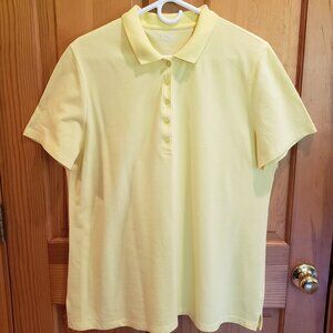 Rogers Women's Yellow Cotton Pique Polo Shirt, Size: XL